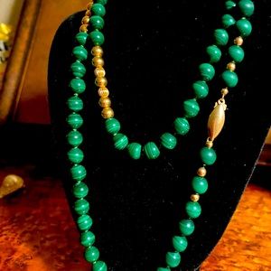 Vintage Carnelian and 14k Bead Necklace